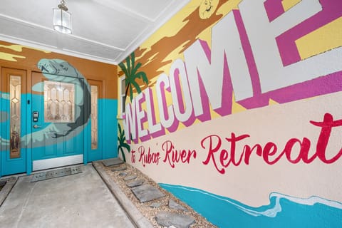 Grab a photo or two in this photo-worthy entryway.