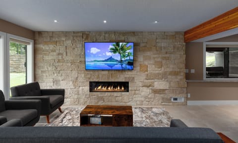 Living Room - Modern Fireplace