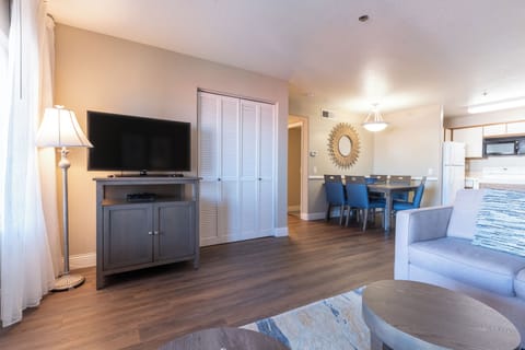 Living Area. Exact unit will be assigned upon arrival. Views, colors, and decor may vary.