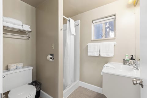 Bathroom with standing shower