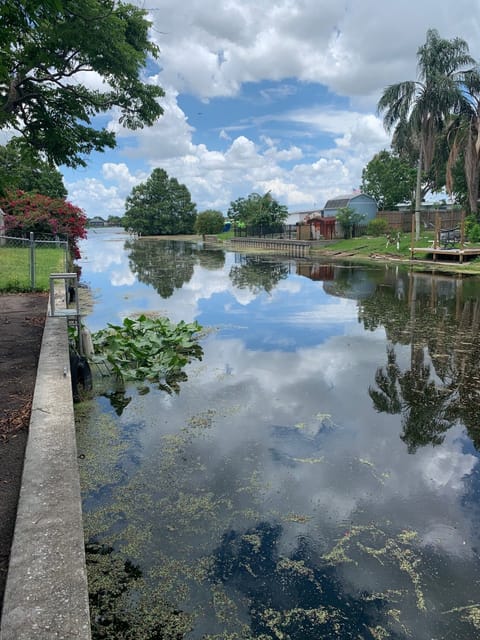 Canal that leads to Seminal Lake.  See other pic of present water level. 