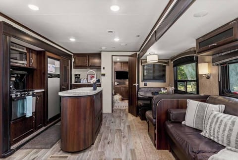 Spacious living area with two slide out sections
