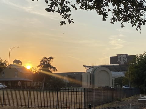 View of Kyle Field from front yard.