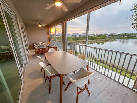 sunset view from lanai