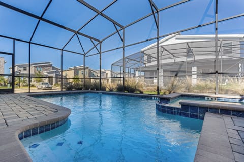 - Relax in your private screened pool and spa retreat  
- Family-friendly vacation rental near Orlando attractions  
- Spacious lanai perfect for Florida sunshine stays