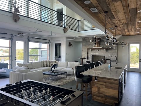 Main Room well-appointed including high-end Foosball table.