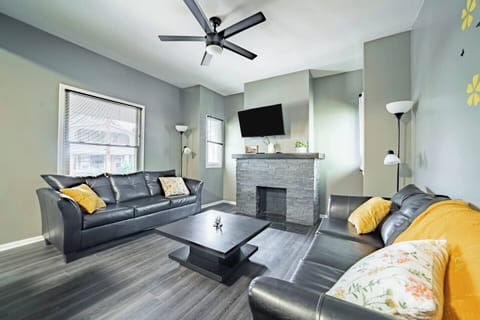 Welcome to your next Little Italy gem! Starting off in the living room, fit with a 40” HDTV with Roku - take a seat in one of the two comfortable leather sofas and enjoy the evening entertainment after a fun day out exploring