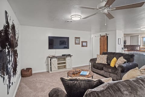 Relax in the comfortable living area...