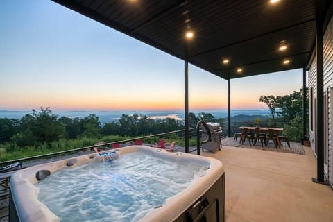 Hot tub with a view