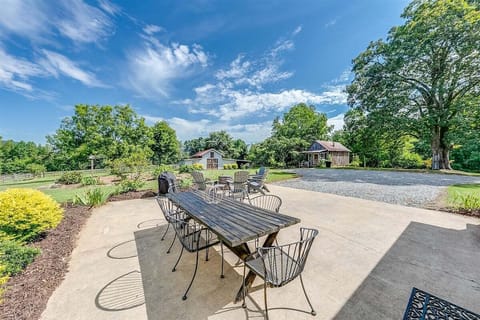Outdoor dining table