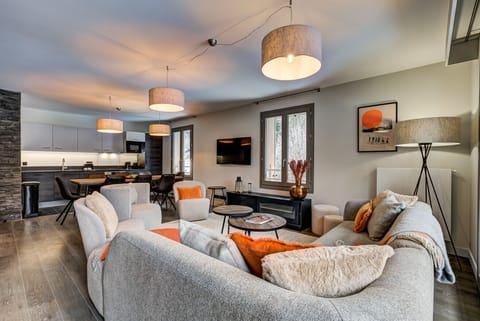 Stylish, open plan living area