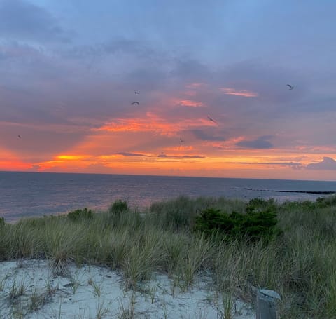 Actual sunset just steps away from the home to enjoy throughout the year. 