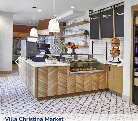 Inside of Starbucks (within Villa Christina) 