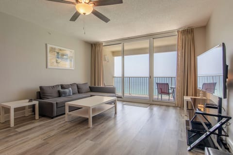 Gulf front living room.