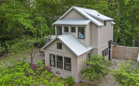 Nestled in the woods, away from it all.