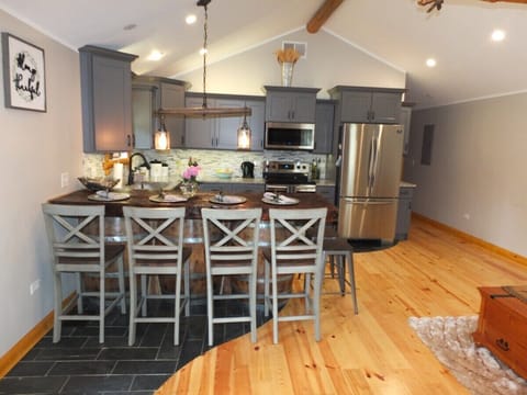KITCHEN:  An overview of the kitchen from just inside the entrance to the house.