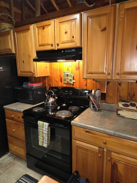 KITCHEN:  The cabin has a full kitchen, including a dishwasher.