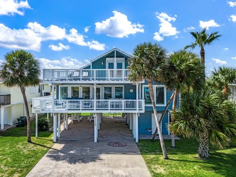 Decks galore on this three level beach house!