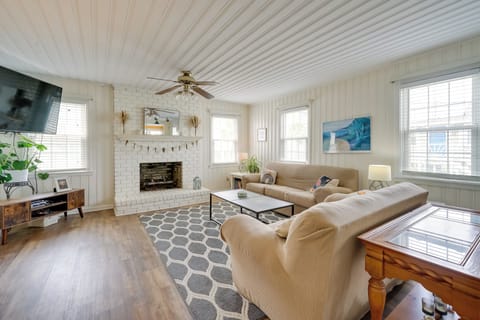 Carolina Beach Vacation Rental | 3BR | 2BA | Stairs Required to Enter