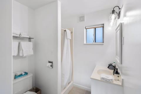 Bathroom with standing shower
