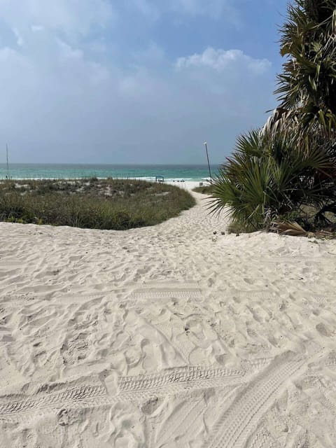 Beach access less than a block away