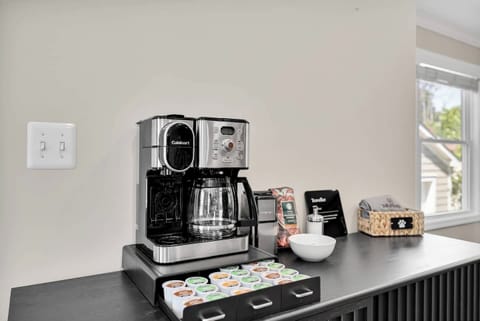 Brew up a single cup or a pot with the double duty coffee maker.