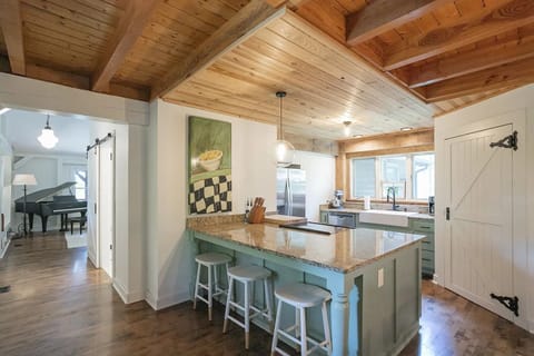 Our fully-stocked kitchen.