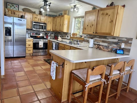 Open kitchen for cooking and entertaining