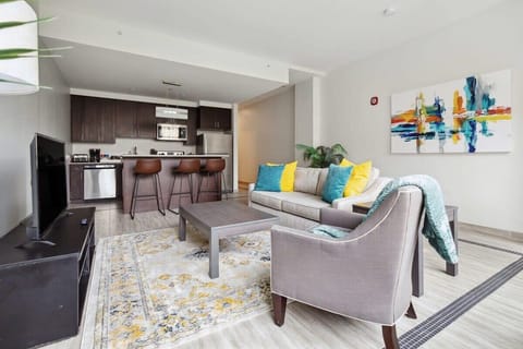 Grey accents and beige sofa