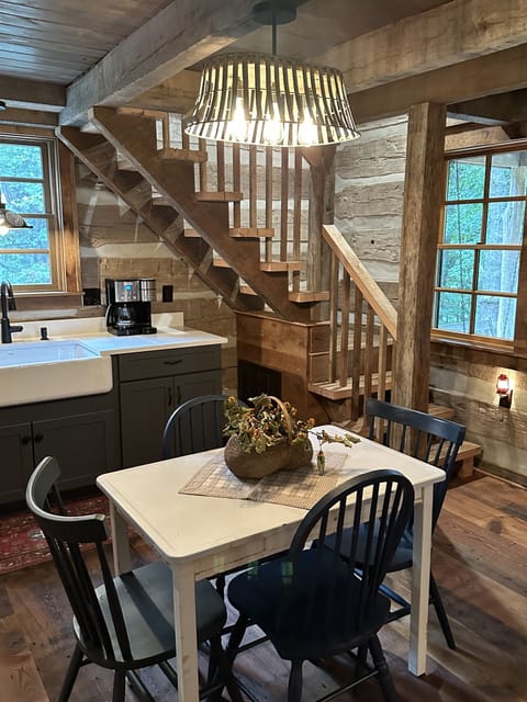 Stairs to loft bedroom.