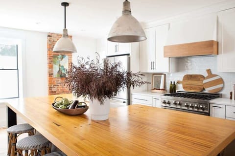 We've got a strike with our new maple bowling alley countertop! Who needs pins when you have this beauty to bowl over?!