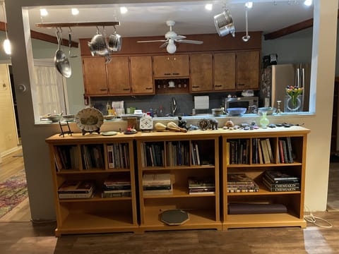 View from living room of tally kitchen