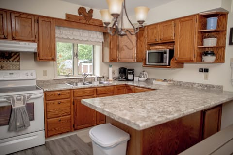 Fully stocked kitchen