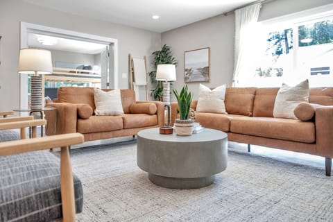 Welcome! Plenty of comfortable seating in the Living Room