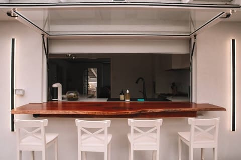 Deck | Live Timber Bar Table | Extending from Kitchen