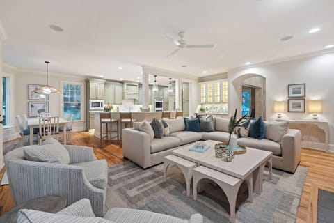 Spacious Living Room With Comfortable Furnishings