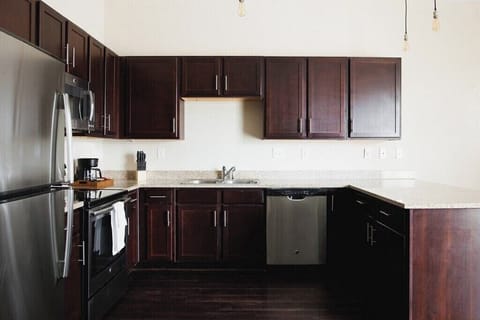 Nothing but stainless in this kitchen