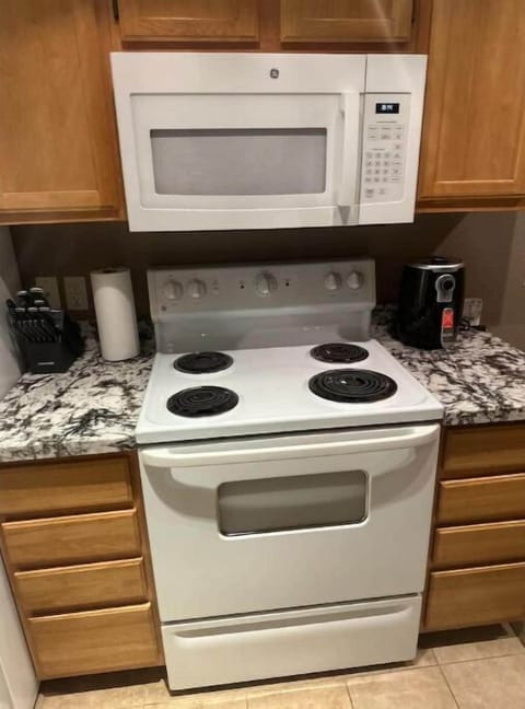 Stove and some kitchen items.