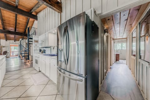 Stainless Steel Fridge and Freezer