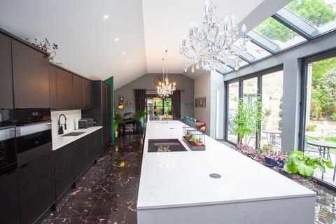 Open up the doors and enjoy the breeze coming through the kitchen