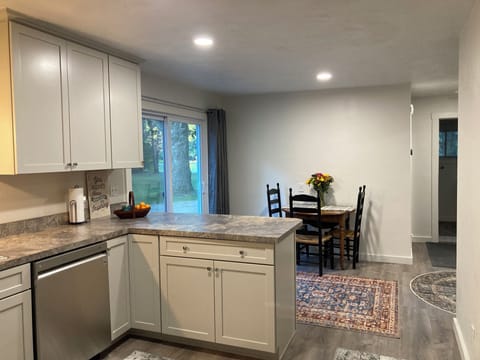 Kitchen and dining areas