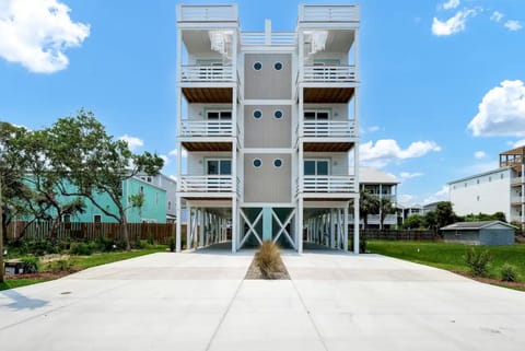 Exterior view - right half of building and driveway