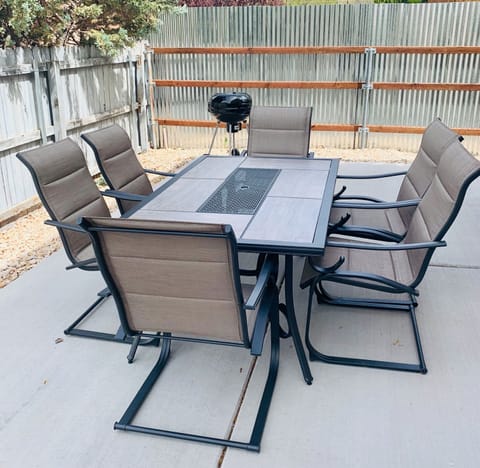 Outdoor Patio and Charcoal Grill