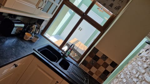 The view to the garden room! Fancy a Brew!