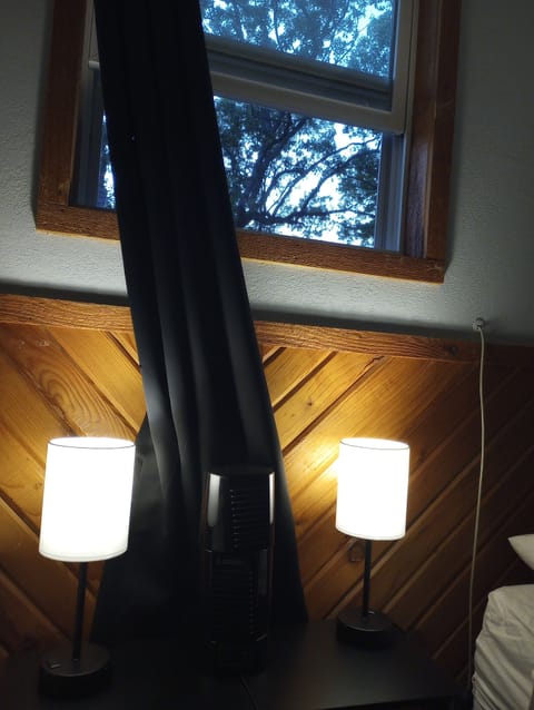 Upstairs Twin beds Bedroom early evening woods privacy view