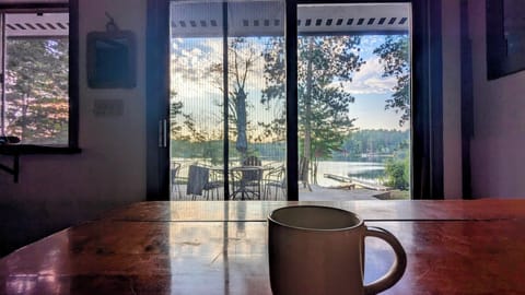 All windows in the cabin have lake views!