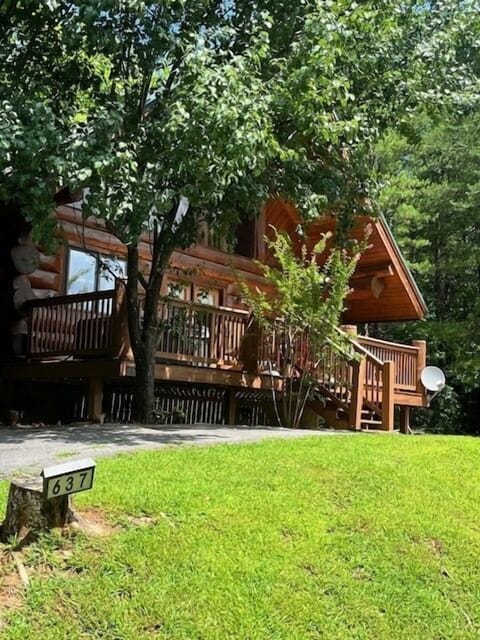 Architecture, Building, House, Cabin, Hardwood