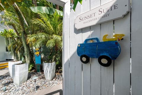 Your gate to the private courtyard of Sunset Suite.