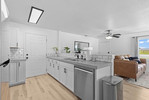 Dishwashing soap provided.