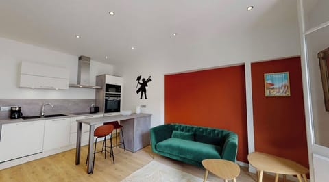 2 seater sofa with coffee tables. 